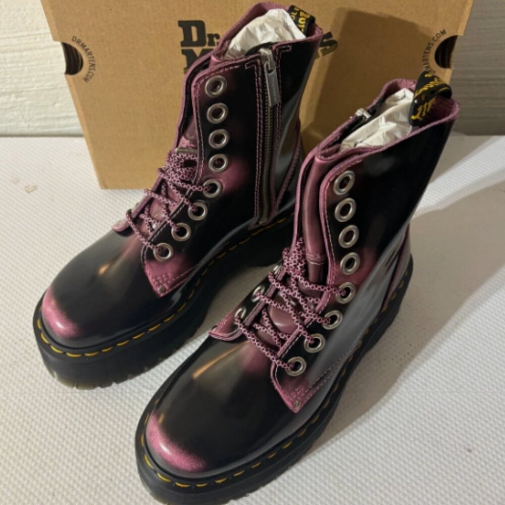 JADON MAX DISTRESSED LEATHER PLATFORMS IN FONDANT PINK MSRP$300 Vibrant& Unique - Picture 2 of 16